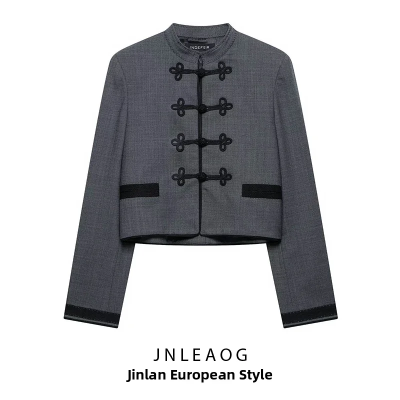 JNLEAOG Summer New Women's Fashion Versatile Rope Knot Suit Jacket Standard Fit Polyester Long Sleeve Regular Length Coat
JNLEAOG Summer New Women's Fashion Versatile Rope Knot Suit Jacket Standard Fit Polyester Long Sleeve Regular Length Coat