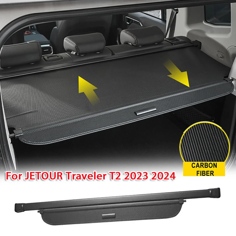 Carbon Fiber Retractable Car Cargo Cover Rear Trunk Storage Security Shield Shade for JETOUR Traveler T2 2023 2024
Carbon Fiber Retractable Car Cargo Cover Rear Trunk Storage Security Shield Shade for JETOUR Traveler T2 2023 2024