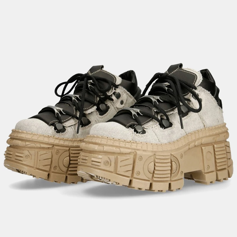 2025 New Women Retro Spanish Contrast Color Heavy Metal Super Platform Couple's Same Tank High Top Punk Shoes 8cm
2025 New Women Retro Spanish Contrast Color Heavy Metal Super Platform Couple's Same Tank High Top Punk Shoes 8cm