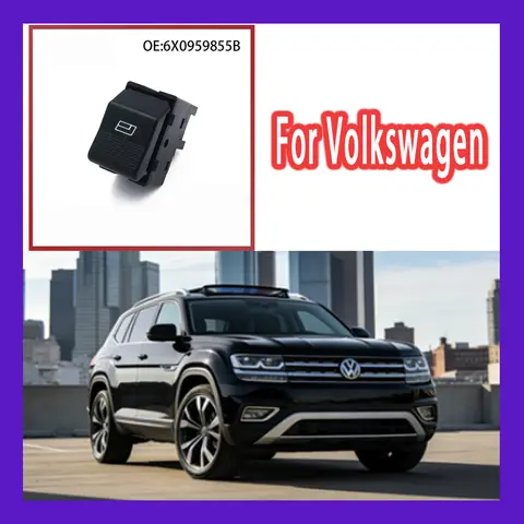 For Volkswagen 6X0959855B Vehicle-Specific Power Window Control single Switch & Window Regulator