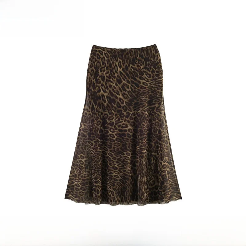 Fashionable Animal Print Silk Mesh Skirt Women's New Spring Summer Fish Tail Skirt Slim Fit mid Waist Polyester Fiber Print
Fashionable Animal Print Silk Mesh Skirt Women's New Spring Summer Fish Tail Skirt Slim Fit mid Waist Polyester Fiber Print