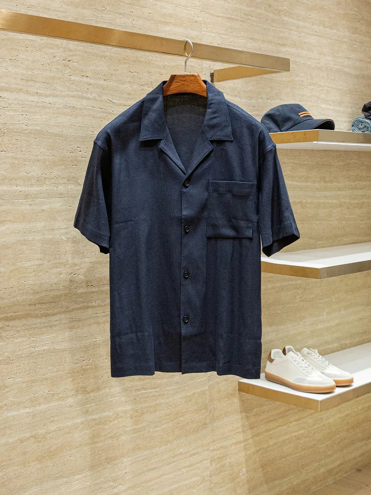 Summer Men's Casual Linen Blended Old Money Style Classic Cuban Neck Short Sleeve Shirt
Summer Men's Casual Linen Blended Old Money Style Classic Cuban Neck Short Sleeve Shirt