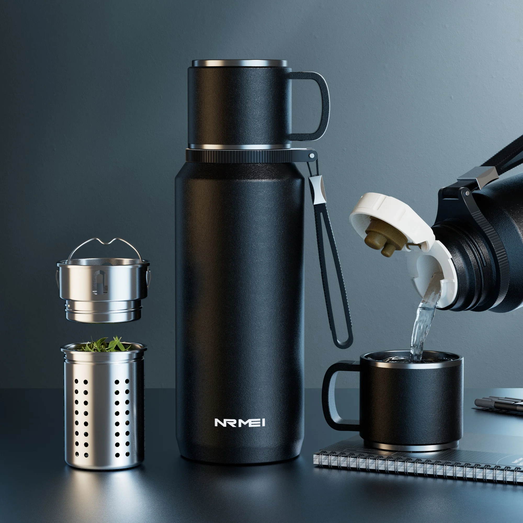 Термос с двойными стенками, термос из нержавеющей стали для чая и кофе, изолированная бутылка для воды большой емкости, чашка-термос
Термос с двойными стенками, термос из нержавеющей стали для чая и кофе, изолированная бутылка для воды большой емкости, чашка-термос