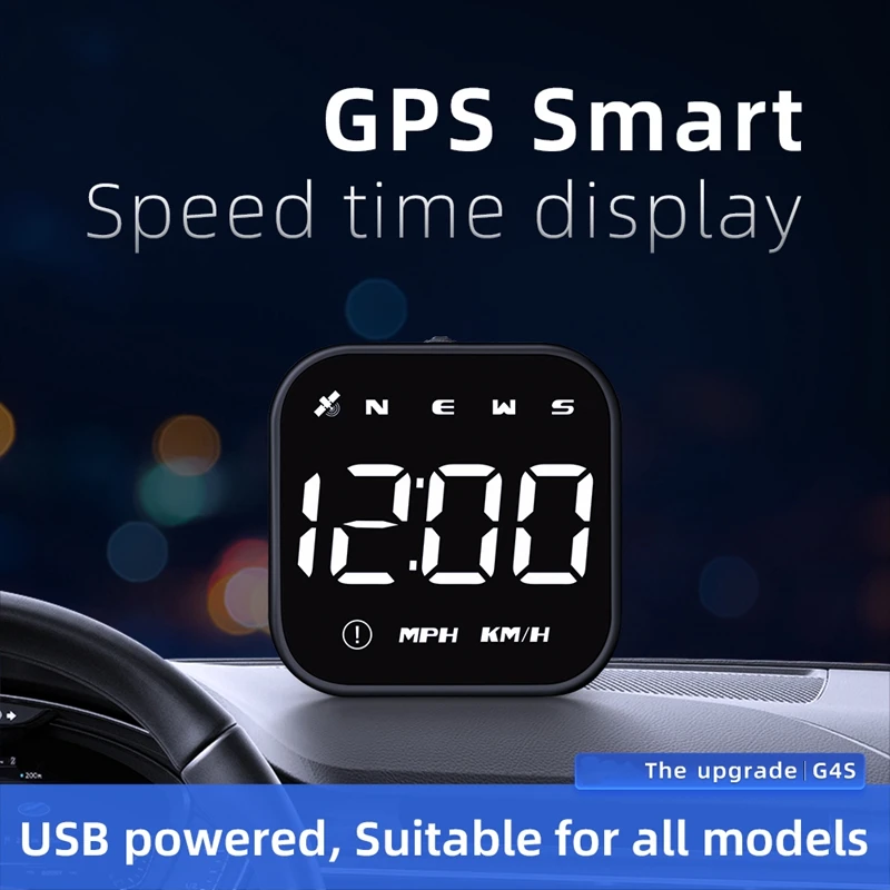 HUD Car Speedometer Timetable Speed Alarm GPS Head-Up Display Auto Electronic Accessories Fits All Cars
HUD Car Speedometer Timetable Speed Alarm GPS Head-Up Display Auto Electronic Accessories Fits All Cars