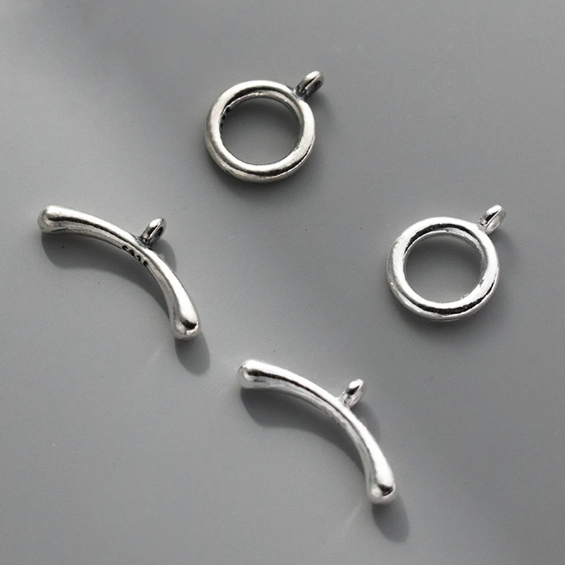 1set 925 Sterling Silver Antiquated Curved OT Buckle Clasps Simple Jewelry End Hook Connectors DIY Necklace Bracelets Findings
1set 925 Sterling Silver Antiquated Curved OT Buckle Clasps Simple Jewelry End Hook Connectors DIY Necklace Bracelets Findings