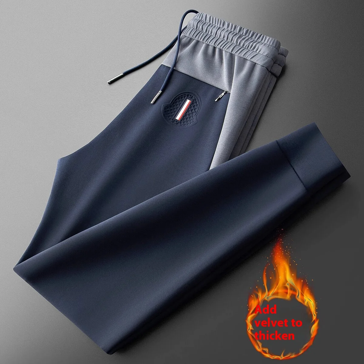 Winter thick high-end fashion trend color splicing air layer space cotton men sports small foot sweatpants casual pants men
Winter thick high-end fashion trend color splicing air layer space cotton men sports small foot sweatpants casual pants men
