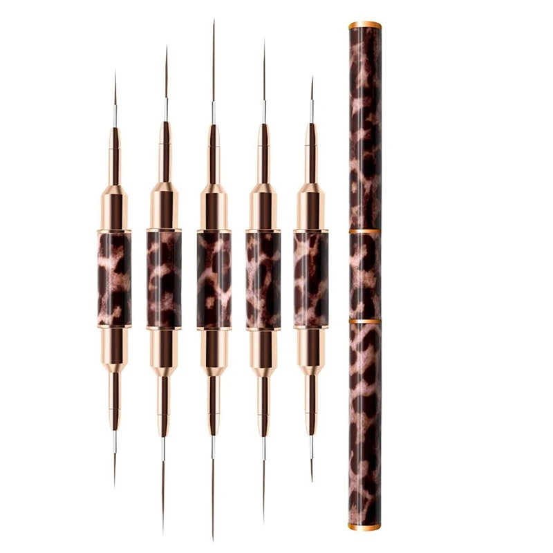Double-Ended Nail Art Liner Brush For Nails Super Fine Metal Handle Professional Nail Design Brush Set
Double-Ended Nail Art Liner Brush For Nails Super Fine Metal Handle Professional Nail Design Brush Set