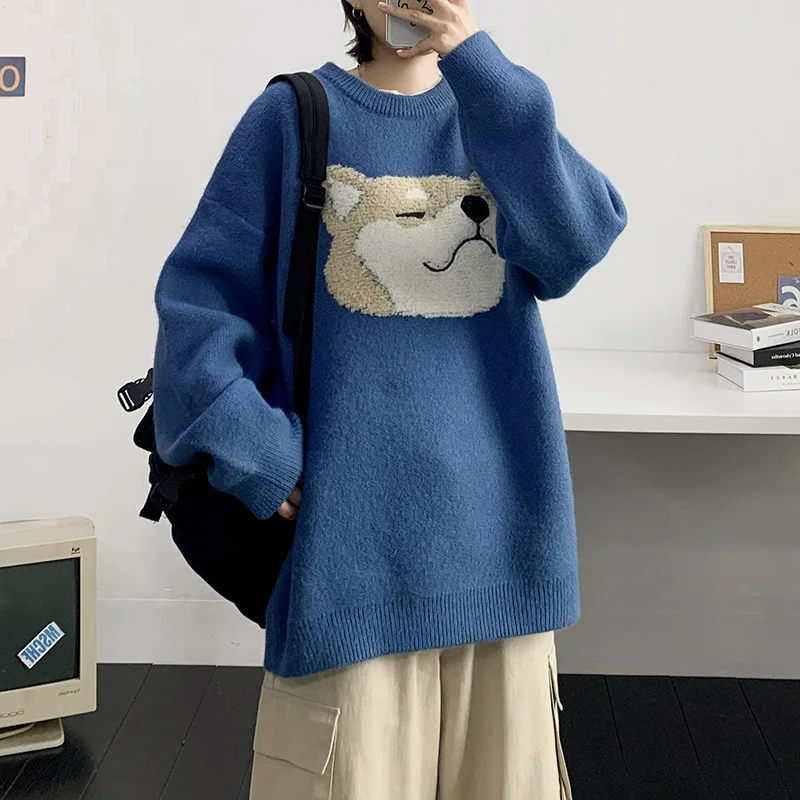 Knit Sweater Men Oversized Pull Homme Male Knitted Sweater Pullover Jumper Harajuku Casual Cartoon Streetwear Men Women Sweaters
Knit Sweater Men Oversized Pull Homme Male Knitted Sweater Pullover Jumper Harajuku Casual Cartoon Streetwear Men Women Sweaters