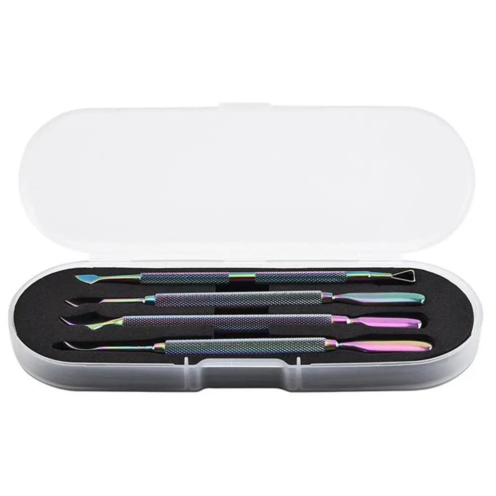 Набор из 4 цветных инструментов для маникюра: безопасные, легкие в использовании, аксессуары для нейл-арта, набор инструментов для домашнего и профессионального маникюра.
Набор из 4 цветных инструментов для маникюра: безопасные, легкие в использовании, аксессуары для нейл-арта, набор инструментов для домашнего и профессионального маникюра.