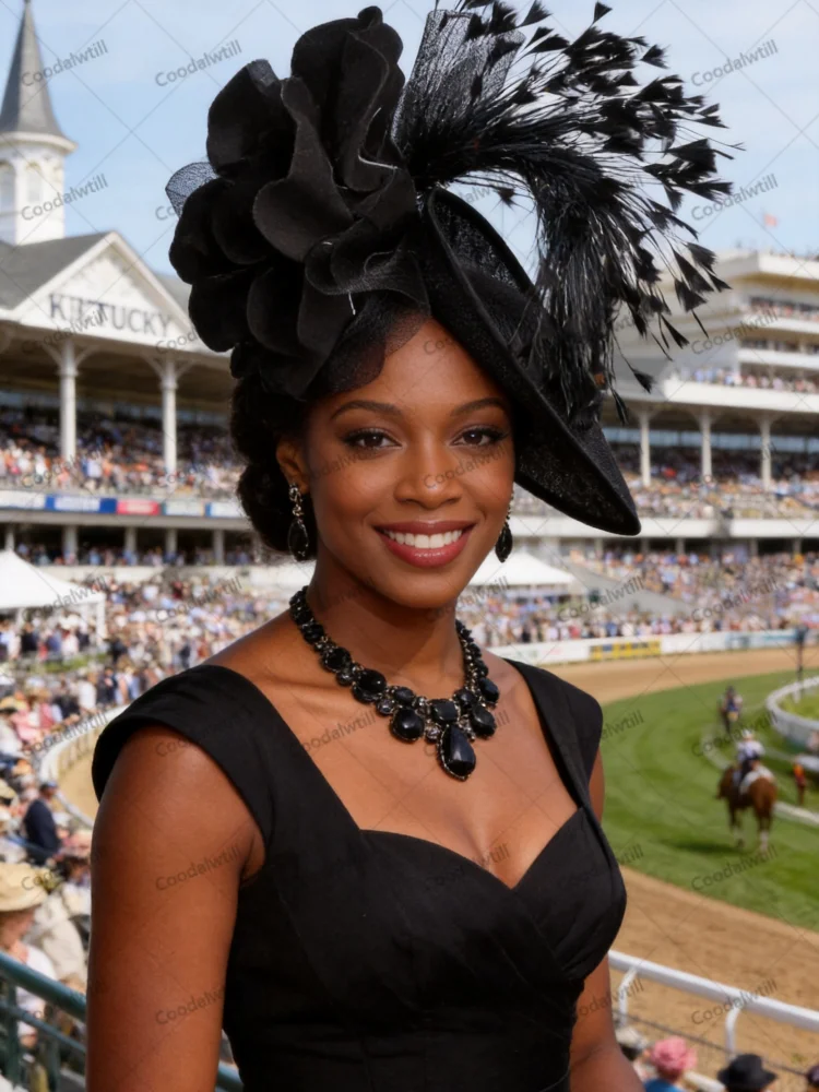 Black PE Big Flower Fascinator Hat Women Royal Ascot Derby Headpiece Fascinator Feather Hair Accessories Ladies Wedding Chapeau
Black PE Big Flower Fascinator Hat Women Royal Ascot Derby Headpiece Fascinator Feather Hair Accessories Ladies Wedding Chapeau