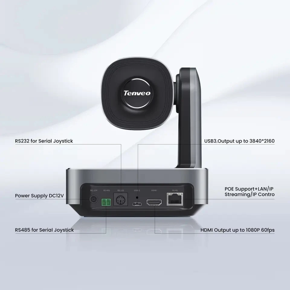 TEVO Cost Effective 12x Optical Zoom 4K PTZ Live Streaming Conference Camera USB HD-MI RJ45 POE NDI AI 3-Year Warranty Church
TEVO Cost Effective 12x Optical Zoom 4K PTZ Live Streaming Conference Camera USB HD-MI RJ45 POE NDI AI 3-Year Warranty Church