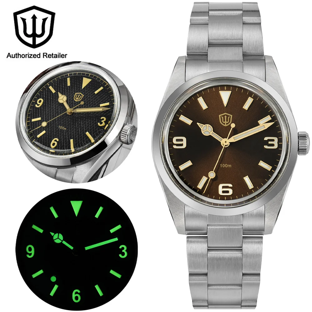 Watchdives WD1016 V2 Watch Men VH31 Quartz Movemet 100m Waterproof Stainless Steel Slim Case BGW9 Luminous 37mm Vintage Watches
Watchdives WD1016 V2 Watch Men VH31 Quartz Movemet 100m Waterproof Stainless Steel Slim Case BGW9 Luminous 37mm Vintage Watches