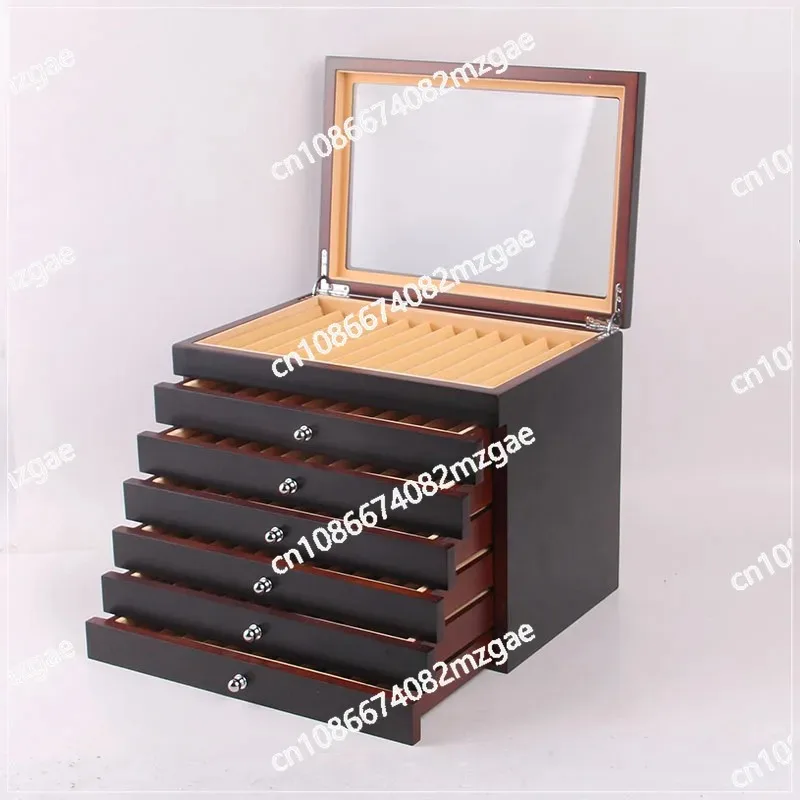 Black/ Burgundy Wooden Pen Display Storage Case, 78 Pens Capacity, Fountain Pen Collector Organizer Box With Transparent Window
Black/ Burgundy Wooden Pen Display Storage Case, 78 Pens Capacity, Fountain Pen Collector Organizer Box With Transparent Window