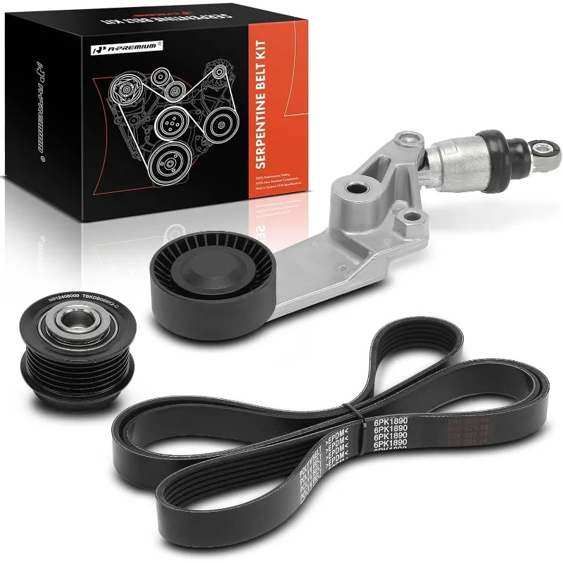 A-Premium Engine Serpentine Drive Belt Kit with Tensioner&Idler Pulley Compatible with Corolla 2003-2008,Matrix 2003-2008
A-Premium Engine Serpentine Drive Belt Kit with Tensioner&Idler Pulley Compatible with Corolla 2003-2008,Matrix 2003-2008