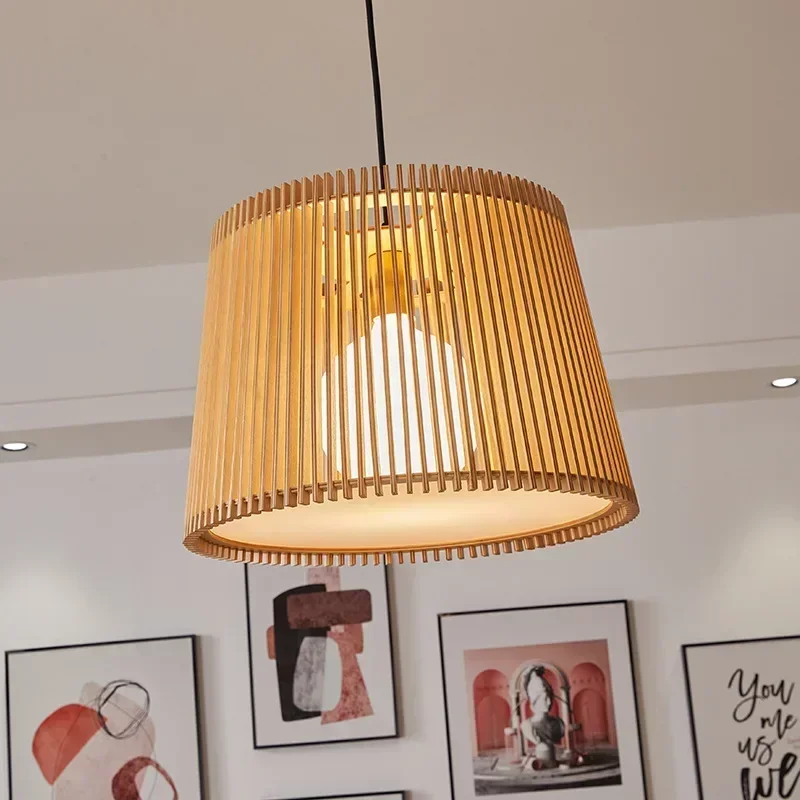 Wooden bamboo pendant light Nordic restaurant hotel store living room dining table pendant light
Wooden bamboo pendant light Nordic restaurant hotel store living room dining table pendant light