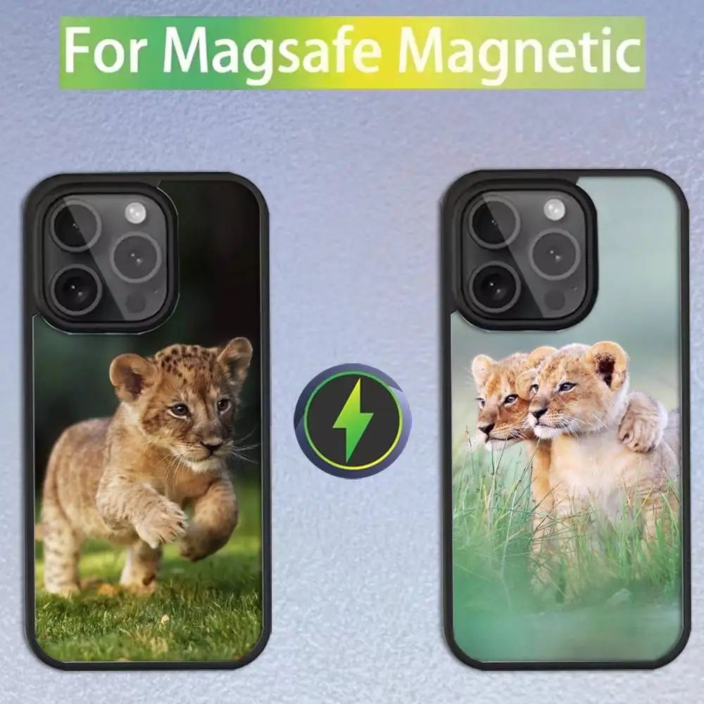 Cute Lion cub Phone Case For iPhone 16,15,14,13,12,11,Pro,Max,Plus,Mini,SE Magsafe Magnetic Wireless Charging
Cute Lion cub Phone Case For iPhone 16,15,14,13,12,11,Pro,Max,Plus,Mini,SE Magsafe Magnetic Wireless Charging
