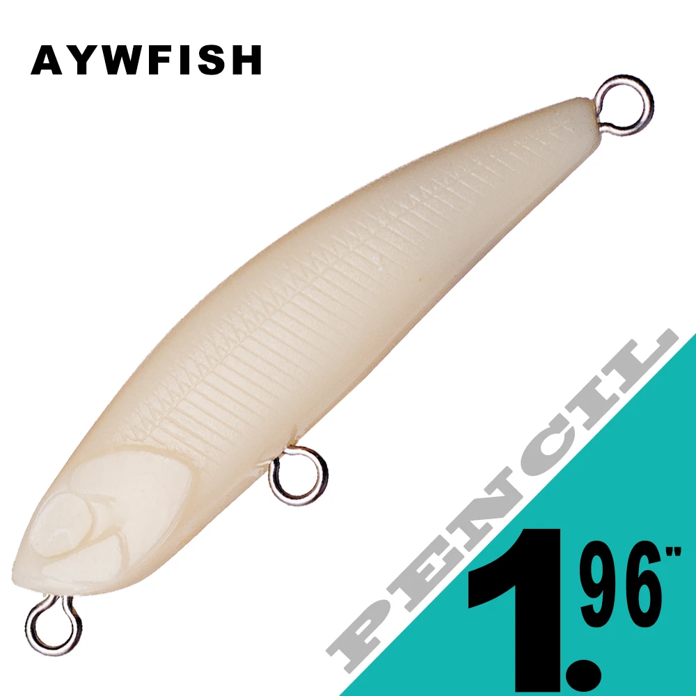 AYWFISH 30PCS Mini Unpainted Spook Bait Blanks 5CM 2.7G Floating Pencil Fishing Lure Tackle DIY Bass Silent Pencil Bait Wobbler
AYWFISH 30PCS Mini Unpainted Spook Bait Blanks 5CM 2.7G Floating Pencil Fishing Lure Tackle DIY Bass Silent Pencil Bait Wobbler