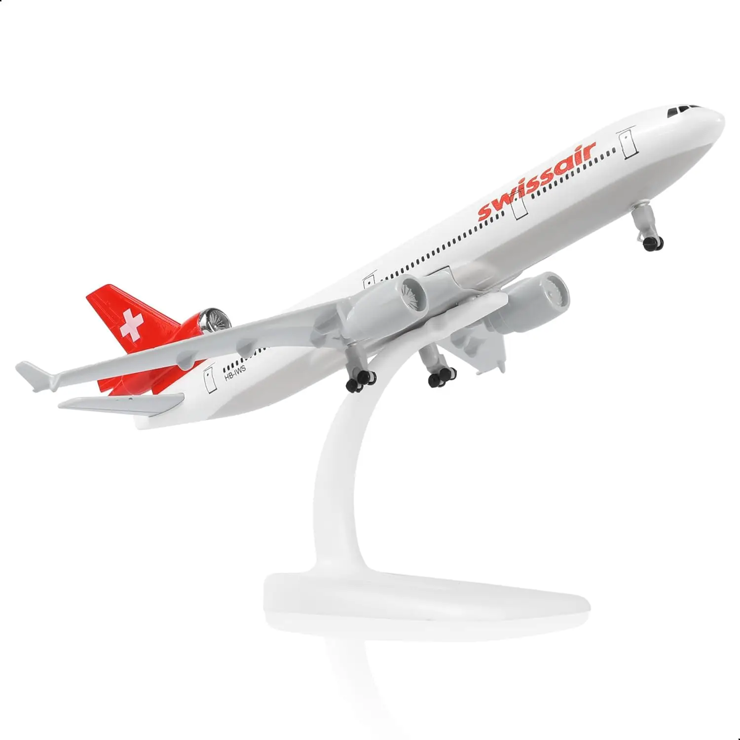 1/300 Scale 20cm Swiss MD-11 Diecast Metal Airplane Model Kit (7.5-inch L) with Stand for Display Collection or Toy plane Gift
1/300 Scale 20cm Swiss MD-11 Diecast Metal Airplane Model Kit (7.5-inch L) with Stand for Display Collection or Toy plane Gift