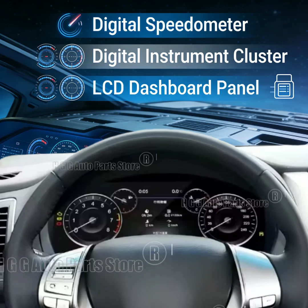 12.3" For Nissan Teana/X-Trail/Qashqai 2012-2022 LCD Dashboard Instrument Panel Digital Cluster Smart Gauges Module Speed Meter
12.3" For Nissan Teana/X-Trail/Qashqai 2012-2022 LCD Dashboard Instrument Panel Digital Cluster Smart Gauges Module Speed Meter