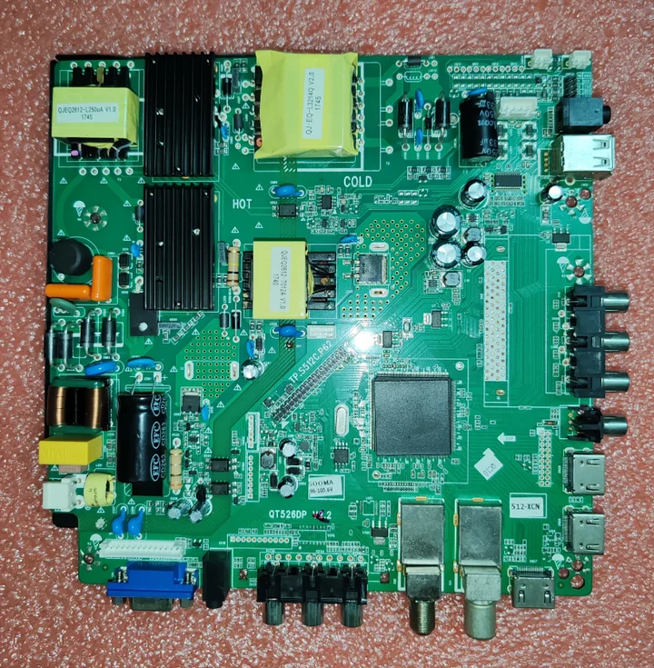 TP.S512C.P62 QT526DP V2.2 LED-материнская плата для телевизора 3-в-1, 96-106В, 108Вт, 600мА
TP.S512C.P62 QT526DP V2.2 LED-материнская плата для телевизора 3-в-1, 96-106В, 108Вт, 600мА