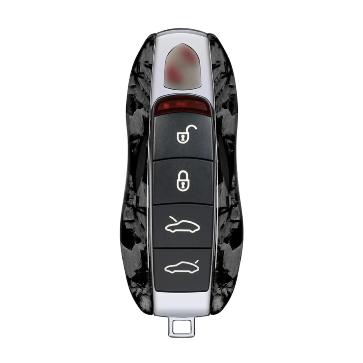 Carbon Fiber Style Key Fob Cover With Red Accent For C-Series Remote
Carbon Fiber Style Key Fob Cover With Red Accent For C-Series Remote