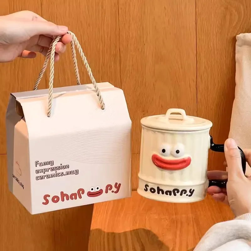 Personality Ugly Mouth Coffee Cup Ceramic Mug with Cover Water Cup Office Funny Trend Creative Coffee Milk Mug for Kitchenware
Personality Ugly Mouth Coffee Cup Ceramic Mug with Cover Water Cup Office Funny Trend Creative Coffee Milk Mug for Kitchenware