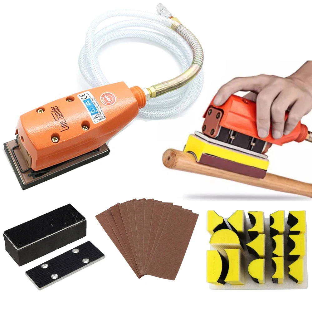 Air Line Sander Pneumatic Track Sandpaper Tool Reciprocating Profile Chamfering Sanding Grinding Machine Shaped Grinder Polisher
Air Line Sander Pneumatic Track Sandpaper Tool Reciprocating Profile Chamfering Sanding Grinding Machine Shaped Grinder Polisher