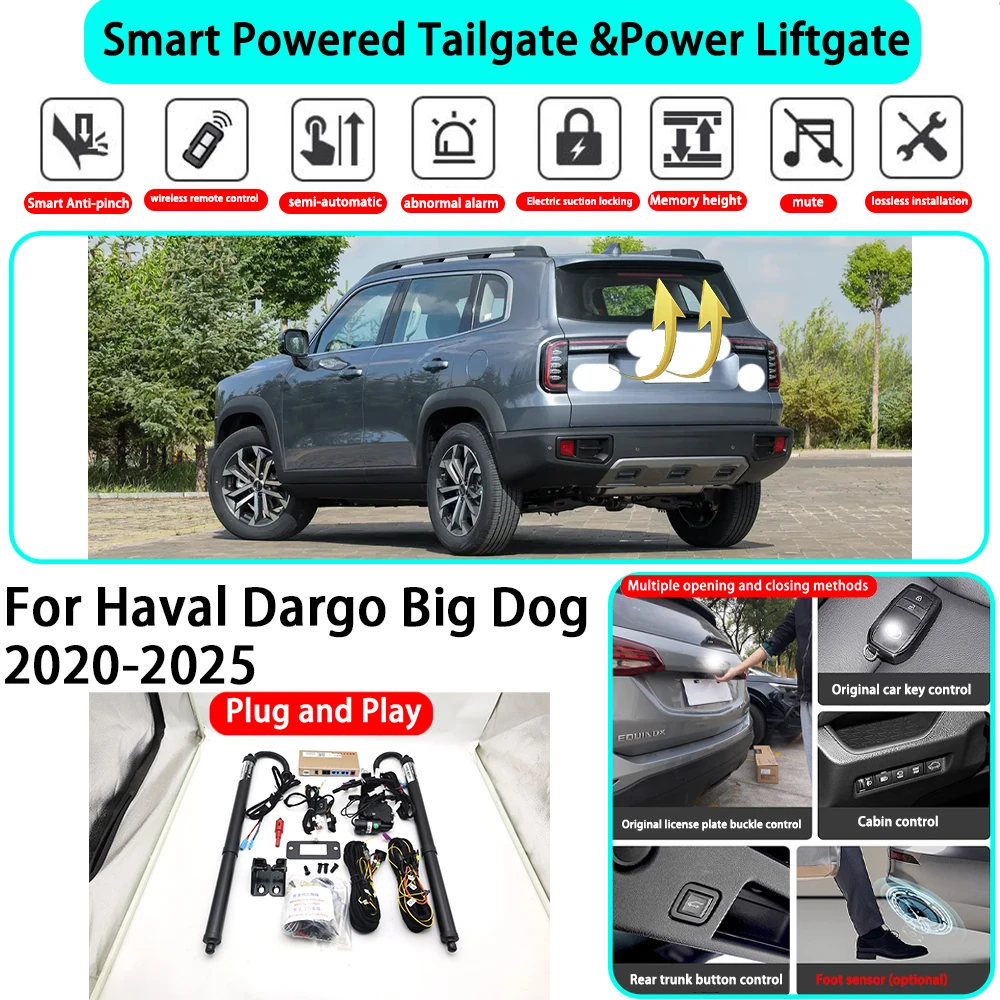 for Haval Dargo Big Dog 2020-2025 Smart Automatic Powered Tailgate Electric Power Tailgate Lift Kit Key Close Plug and Play
for Haval Dargo Big Dog 2020-2025 Smart Automatic Powered Tailgate Electric Power Tailgate Lift Kit Key Close Plug and Play