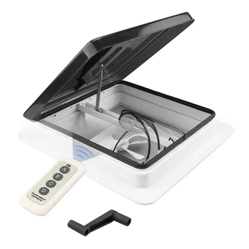 Simple remote control 14x14 inch RV sunroof toilet ventilation fan RV Vent Lid
Simple remote control 14x14 inch RV sunroof toilet ventilation fan RV Vent Lid