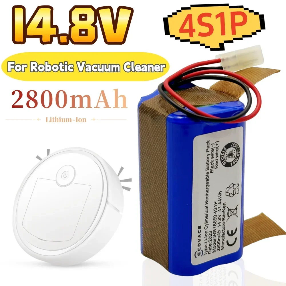 New 14.8V 2800mAh Li-ion Battery 4S1P Rechargeable Battery Pack Suitable for Sweeping Robotic Vacuum Cleaner Replacement Battery
New 14.8V 2800mAh Li-ion Battery 4S1P Rechargeable Battery Pack Suitable for Sweeping Robotic Vacuum Cleaner Replacement Battery