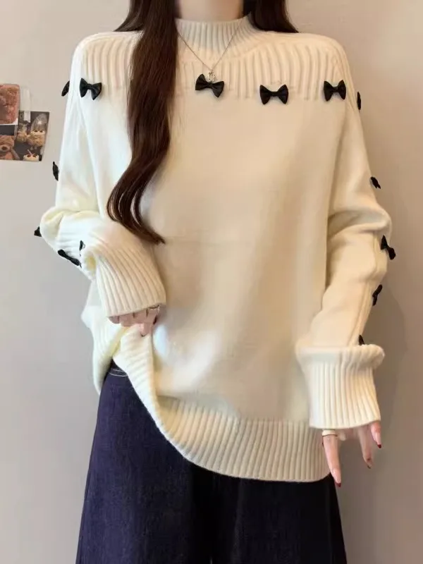 Cherry Blossom Pink Knitted Long Sve Sweater Women's Winter Faion plus Size Knot High Collar Warm Top
Cherry Blossom Pink Knitted Long Sve Sweater Women's Winter Faion plus Size Knot High Collar Warm Top