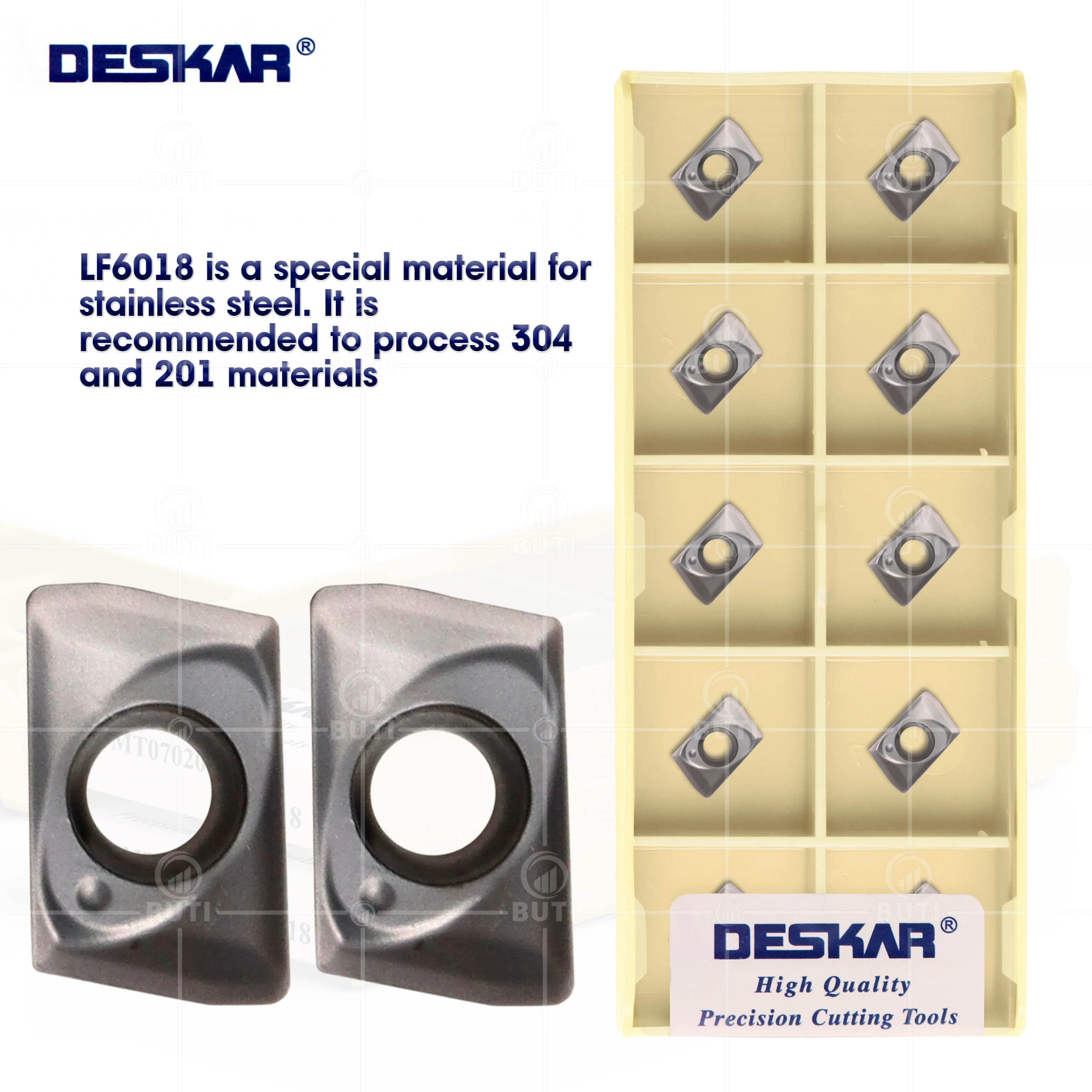 DESKAR 100% Original JDMT070204R JDMT070208R LF6018 CNC Milling Carbide Inserts Lathe Cutter Turning Blades For Stainless Steel
DESKAR 100% Original JDMT070204R JDMT070208R LF6018 CNC Milling Carbide Inserts Lathe Cutter Turning Blades For Stainless Steel