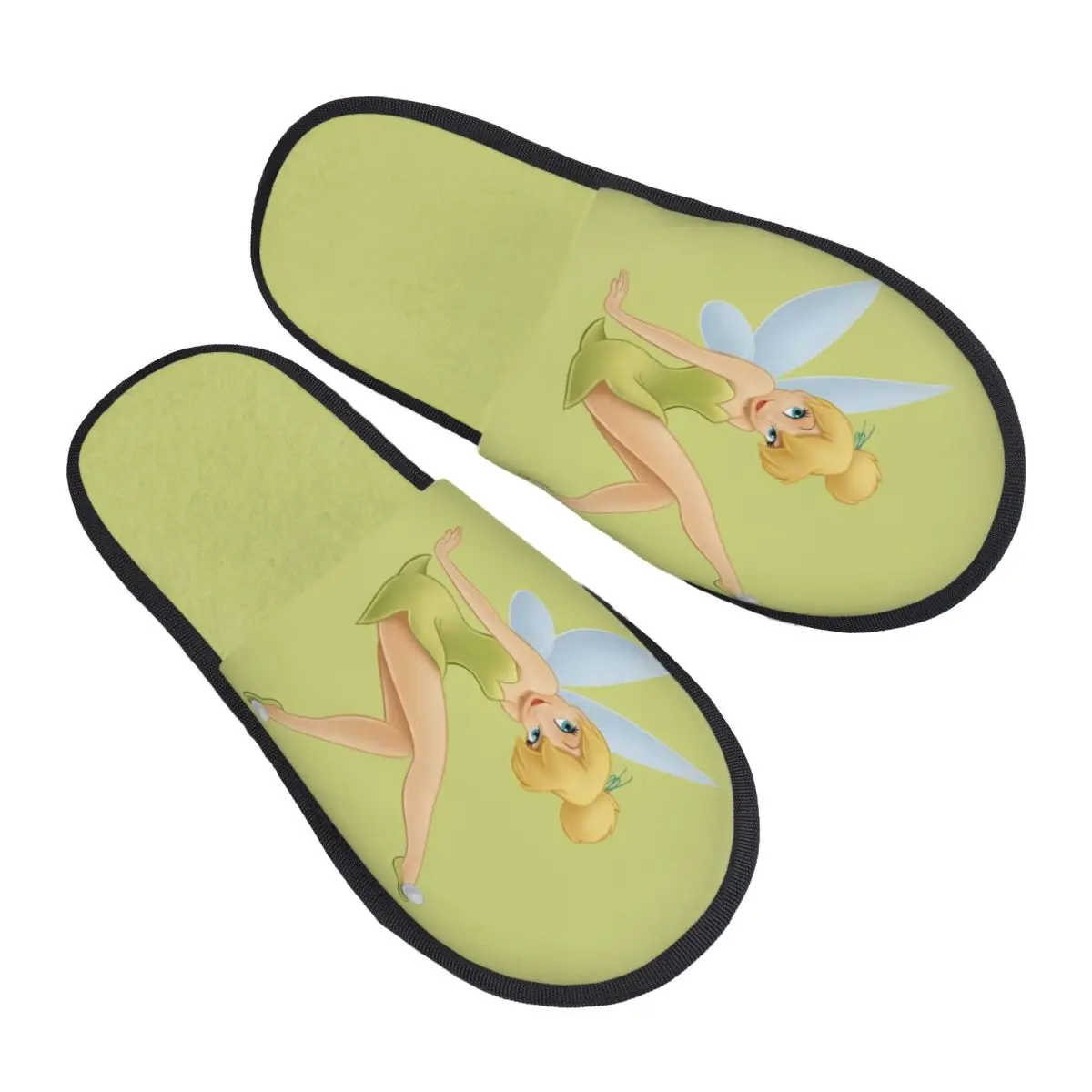 Домашние тапочки Tinker Bell на заказ, женские уютные тапочки без шнуровки из пены с эффектом памяти, обувь для отеля
Домашние тапочки Tinker Bell на заказ, женские уютные тапочки без шнуровки из пены с эффектом памяти, обувь для отеля