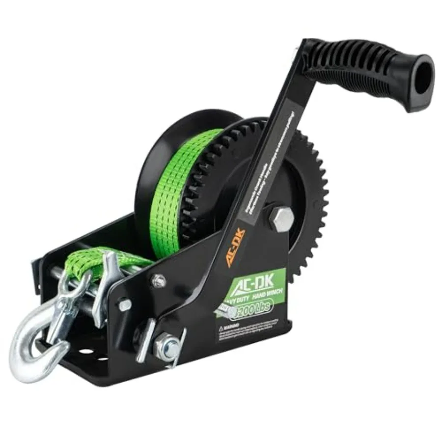 Heavy Duty 3200lbs Boat Trailer Winch with 32FT Strap 4:1/8:1 Gear Ratchet Winch Portable Hand Crank for Boat Truck Trailer RV
Heavy Duty 3200lbs Boat Trailer Winch with 32FT Strap 4:1/8:1 Gear Ratchet Winch Portable Hand Crank for Boat Truck Trailer RV