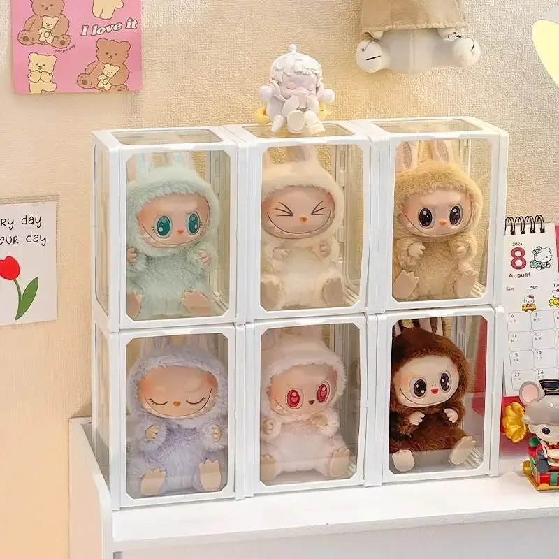 Display box For 17 cm Labubu v1/v2/v3 glass vinyl doll storage box cotton doll Case figure transparent baby cabinet
Display box For 17 cm Labubu v1/v2/v3 glass vinyl doll storage box cotton doll Case figure transparent baby cabinet