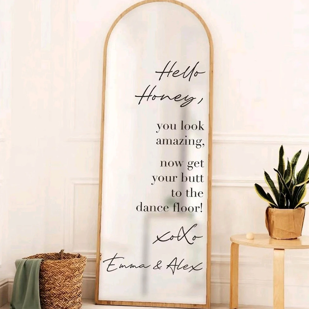 Hello Honey Vinyl Stickers Grab A Drink Party Wedding Welcome Sign Mirror Decal Custom Name Engagement Sign Sticker
Hello Honey Vinyl Stickers Grab A Drink Party Wedding Welcome Sign Mirror Decal Custom Name Engagement Sign Sticker