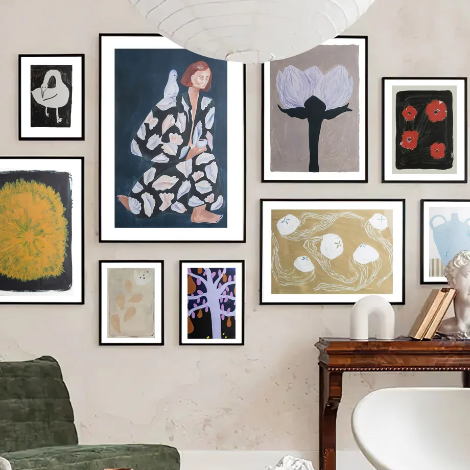 Abstract Woman Flower Tree Vase Swan Wall Art, Canvas Painting, Colorful Nordic Posters, Print Wall Pictures, Living Room Decor
Abstract Woman Flower Tree Vase Swan Wall Art, Canvas Painting, Colorful Nordic Posters, Print Wall Pictures, Living Room Decor