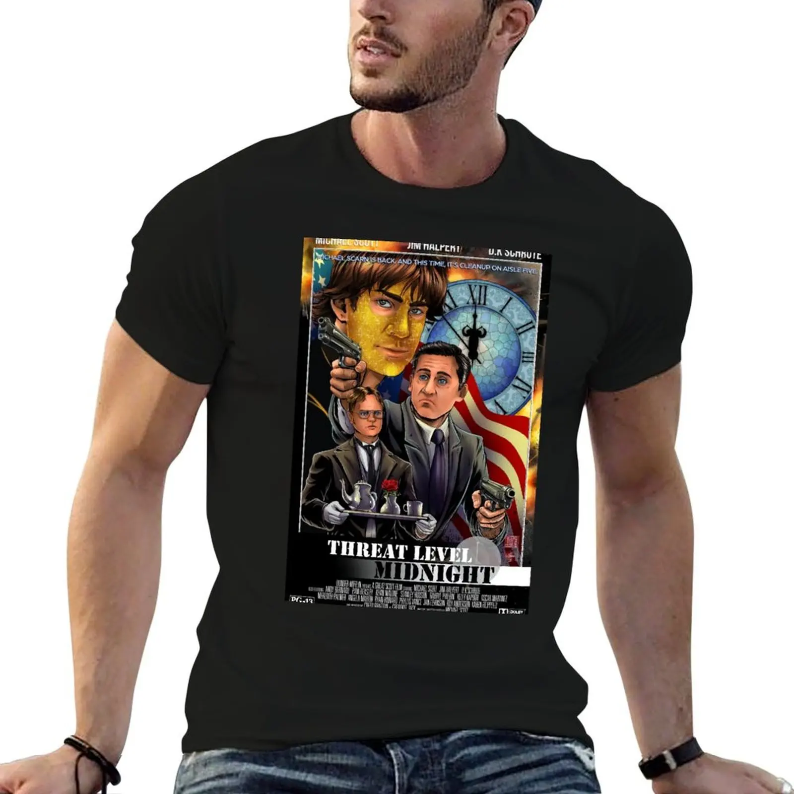 Threat Level Midnight - The Office T-Shirt men t shirt cotton 100% t shirts for man graphic vintage anime tshirt T-shirt
Threat Level Midnight - The Office T-Shirt men t shirt cotton 100% t shirts for man graphic vintage anime tshirt T-shirt