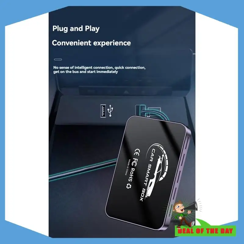 Carplay AI Box 2G+16G Car Smart Box Android 13 Wireless Carplay Android Auto Adapter With -Compatible Video Output
Carplay AI Box 2G+16G Car Smart Box Android 13 Wireless Carplay Android Auto Adapter With -Compatible Video Output