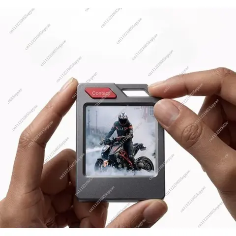 DIY E-Ink Screen NFC Keychain Anti-Lost Electronic Tag Smart Luggage Pendant Passive Tracker Card Personalized Gift