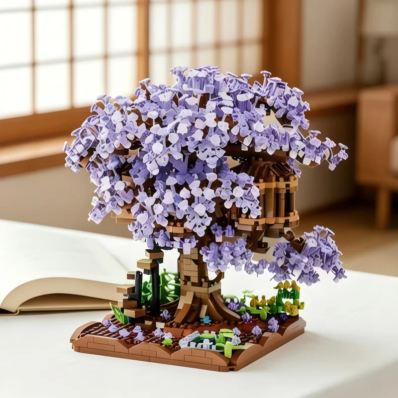 Purple Sakura Tree House Micro Building Blocks, Fantasy Forest Tree Hut Model, Desktop Decor Ornament Gift
Purple Sakura Tree House Micro Building Blocks, Fantasy Forest Tree Hut Model, Desktop Decor Ornament Gift