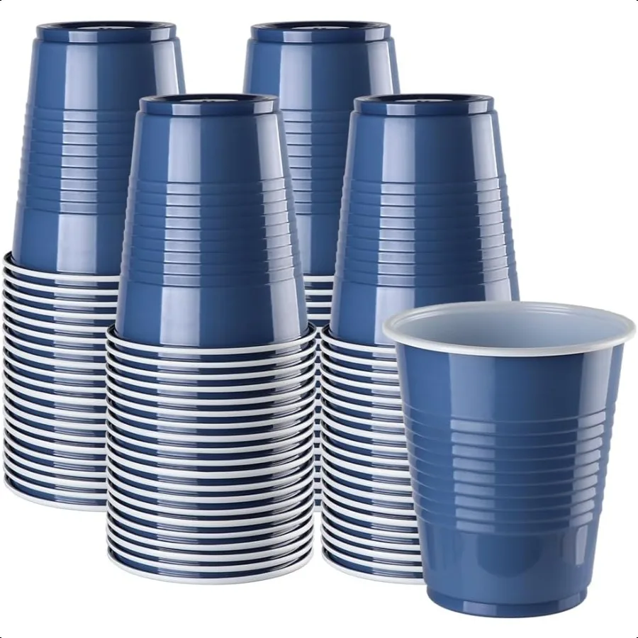 100Pack Plastic Cups Indigo Blue Cups 12 Ounce Plastic Party Cups Strong and Sturdy Cups for Party Christmas Halloween Party
100Pack Plastic Cups Indigo Blue Cups 12 Ounce Plastic Party Cups Strong and Sturdy Cups for Party Christmas Halloween Party