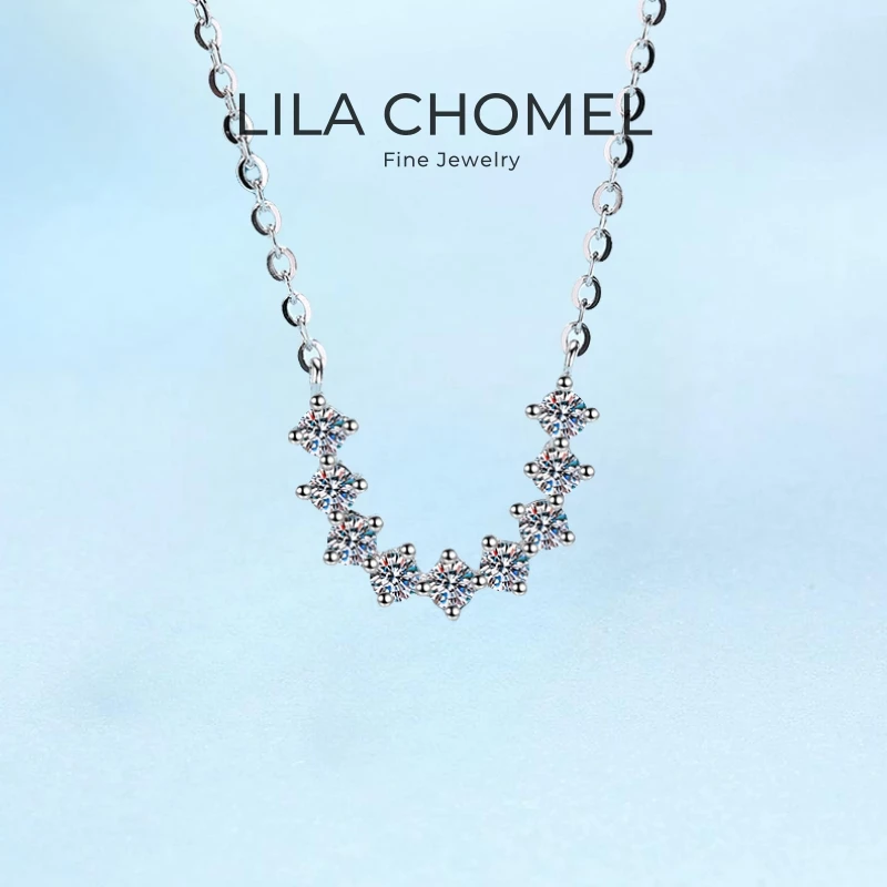 Daughter Adult's Day Gift Lady 18K White Gold U Type Necklaces 0.54CT Moissanite Diamond Women Wedding Party Girl Birthday Gift
Daughter Adult's Day Gift Lady 18K White Gold U Type Necklaces 0.54CT Moissanite Diamond Women Wedding Party Girl Birthday Gift