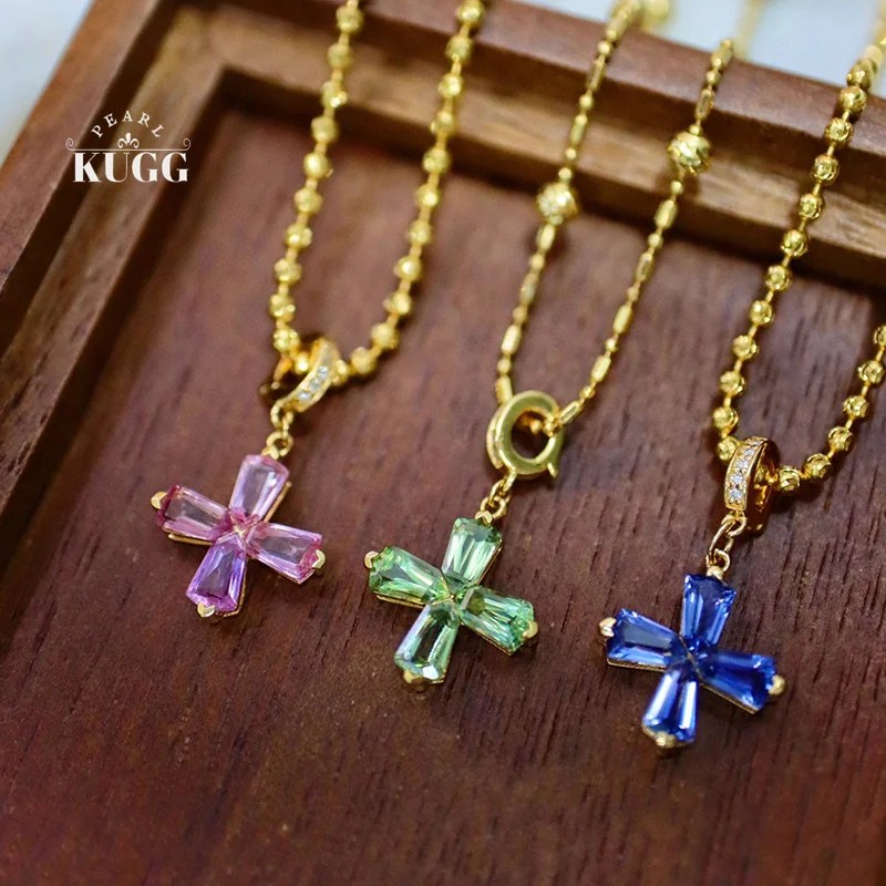KUGG 100% ожерелье из желтого золота 18 карат, элегантный кулон с крестом, натуральный цвет, сапфировое ожерелье для женщин, подарок на высокую годовщину
KUGG 100% ожерелье из желтого золота 18 карат, элегантный кулон с крестом, натуральный цвет, сапфировое ожерелье для женщин, подарок на высокую годовщину