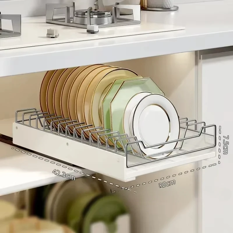 Pull-out Kitchen Storage Rack with Slide Rails Drawer Type Bowl Dish Storage Rack Spice Box Storage Rack Cabinets Organizer
Pull-out Kitchen Storage Rack with Slide Rails Drawer Type Bowl Dish Storage Rack Spice Box Storage Rack Cabinets Organizer