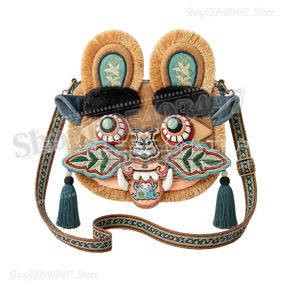 Handmade Chinese Tiger Crossbody Bag,Designer-Style Embroidered Fu Tiger Purse with Tassels,Ethnic Folk Art Shoulder Bag Gift
Handmade Chinese Tiger Crossbody Bag,Designer-Style Embroidered Fu Tiger Purse with Tassels,Ethnic Folk Art Shoulder Bag Gift