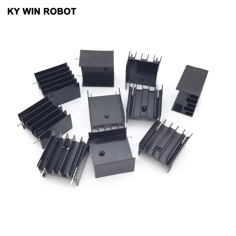 10 pcs Aluminium TO-220 Heatsink TO 220 Heat Sink Transistor Radiator TO220 Cooler Cooling 25*23*16MM With 2Pin
10 pcs Aluminium TO-220 Heatsink TO 220 Heat Sink Transistor Radiator TO220 Cooler Cooling 25*23*16MM With 2Pin