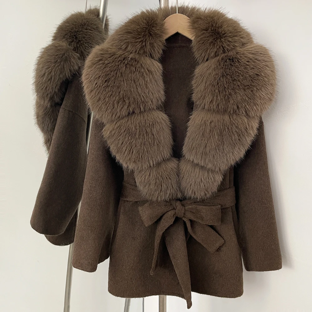 Women's Fur Coat with Fake Fox Fur Women Wool Coat Faux Fur Patchwork Fluffy Wool Coat Autumn Spring Artificial New in Coats
Women's Fur Coat with Fake Fox Fur Women Wool Coat Faux Fur Patchwork Fluffy Wool Coat Autumn Spring Artificial New in Coats