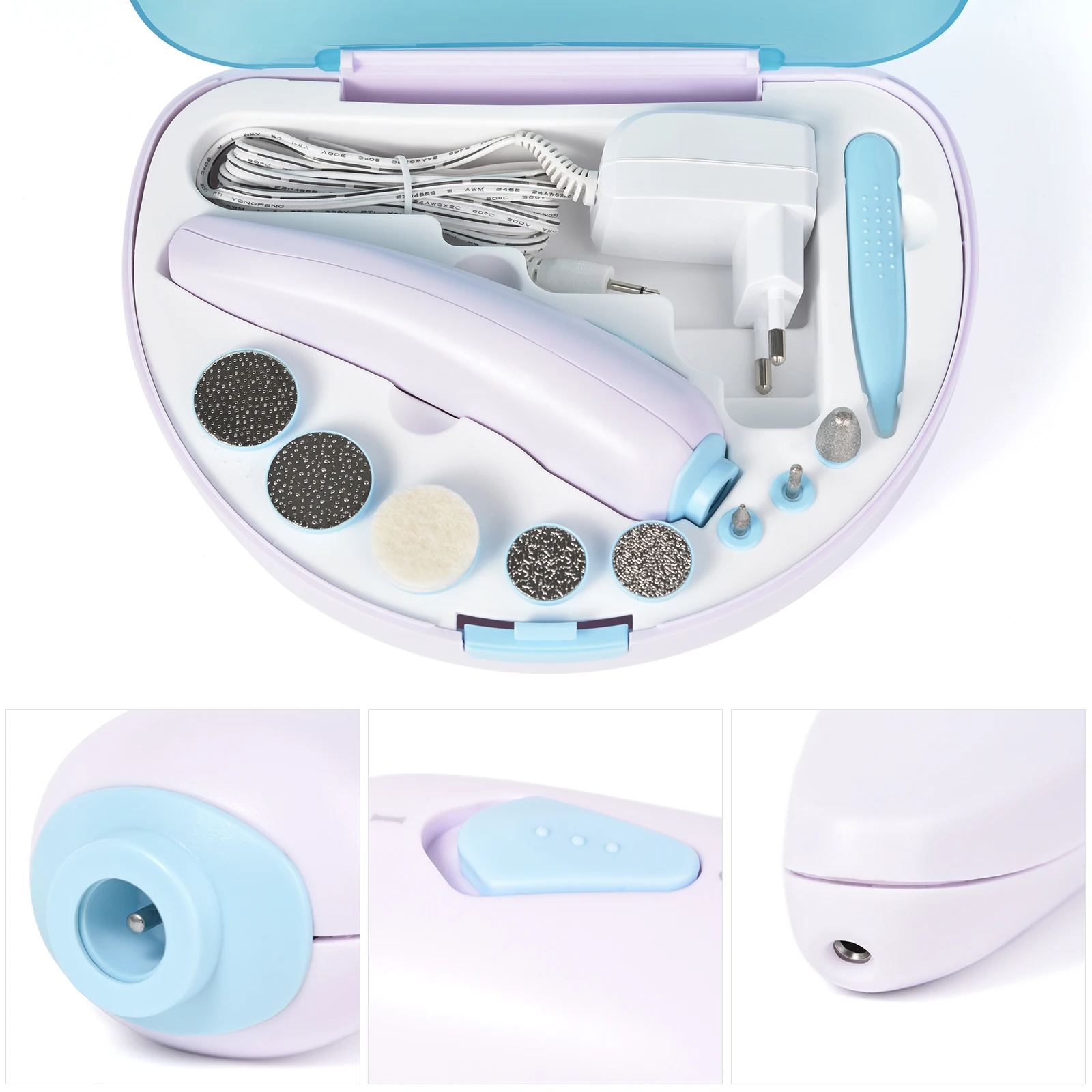 Electric Polishing Nail Machine Professional Multifunctional Safe Slick Design Nail Art Machine Portable Nail Trimmer Set
Electric Polishing Nail Machine Professional Multifunctional Safe Slick Design Nail Art Machine Portable Nail Trimmer Set