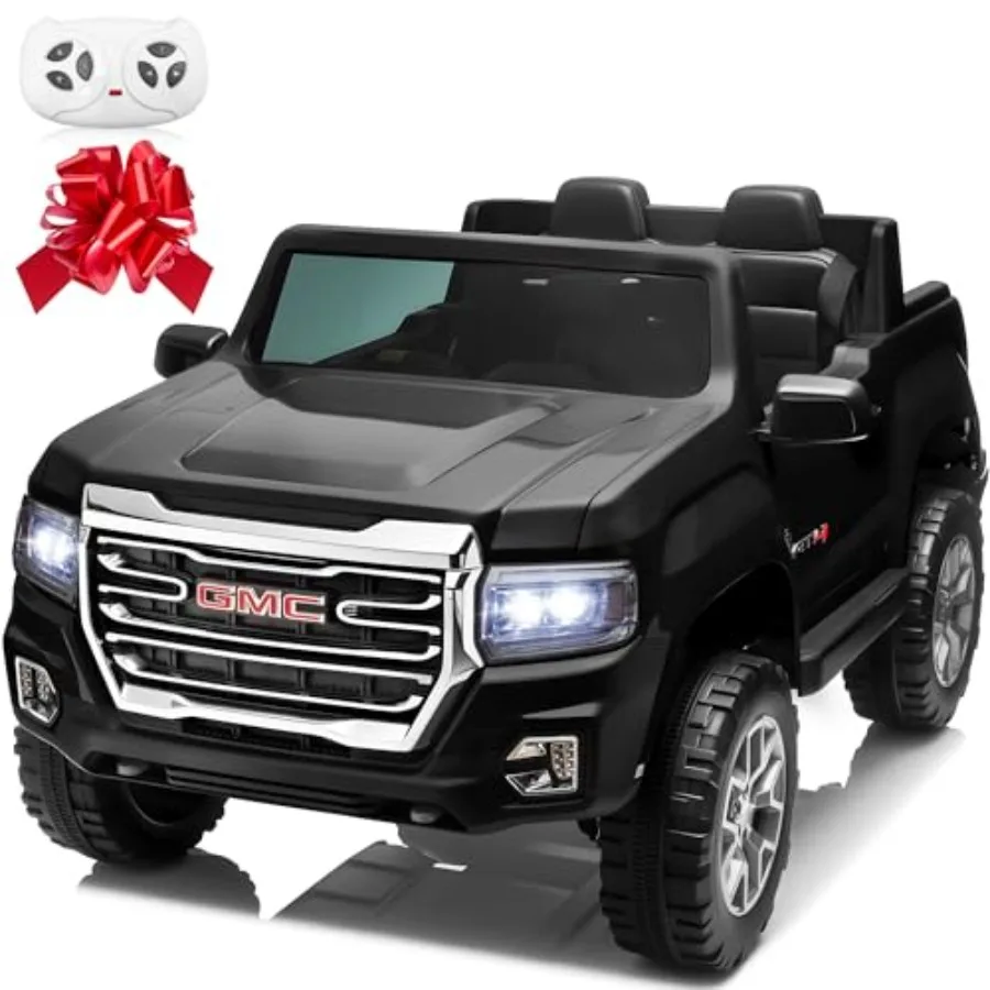 Ride on toys for big kids, 24V electric truck, black, licensed GMC Canyon AT4 design, 800W motor, 6 mph max speed, 3-speed, sof
Ride on toys for big kids, 24V electric truck, black, licensed GMC Canyon AT4 design, 800W motor, 6 mph max speed, 3-speed, sof